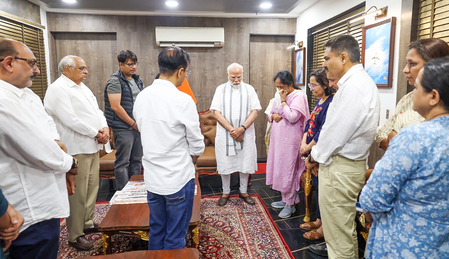 #PMModi #VijayRupani #AI171Crash #Tribute #Gujarat #PlaneCrash