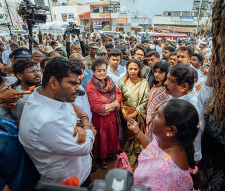NDA delegation in Karur