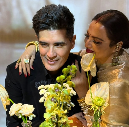 Manish Malhotra wishes Rekha