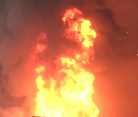 ONGC well fire Blowout control